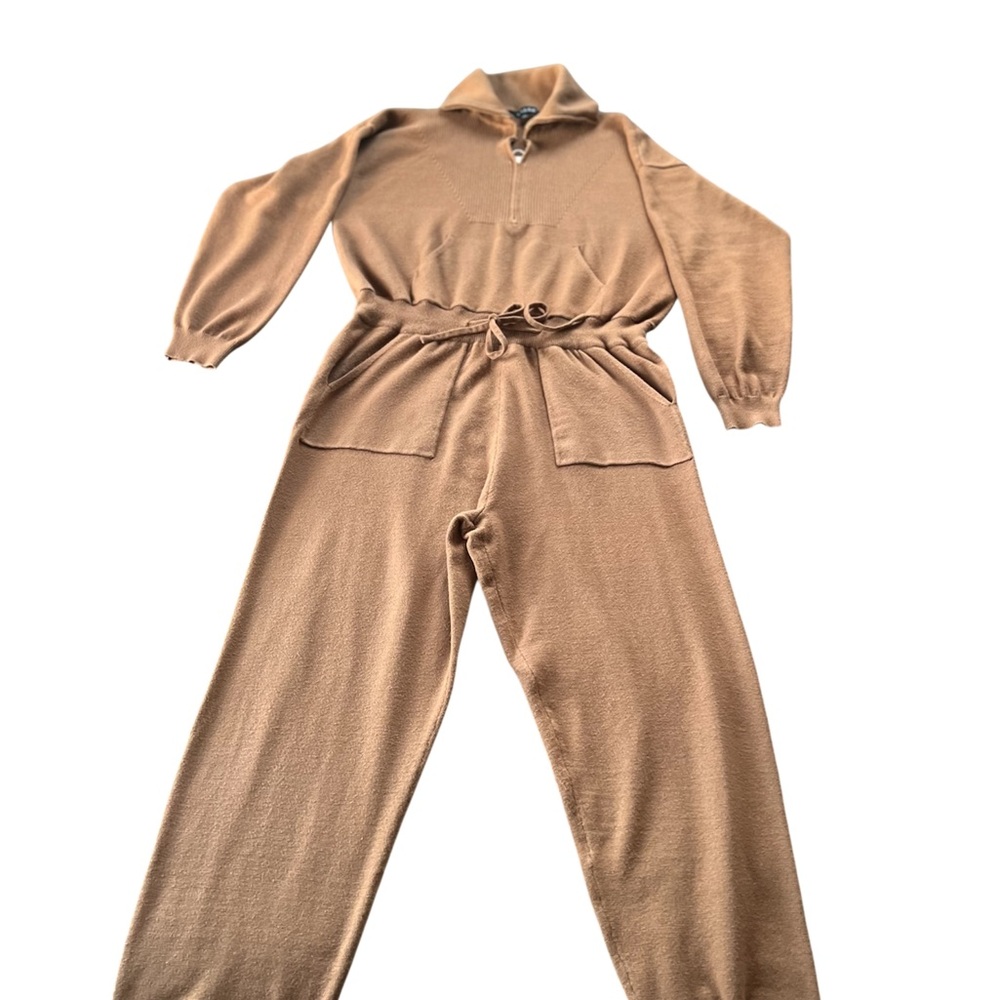 Elegant Tan Jumpsuit